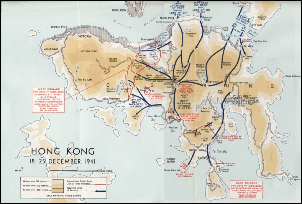 Wong Nei Chong Gap, Hong Kong 1941