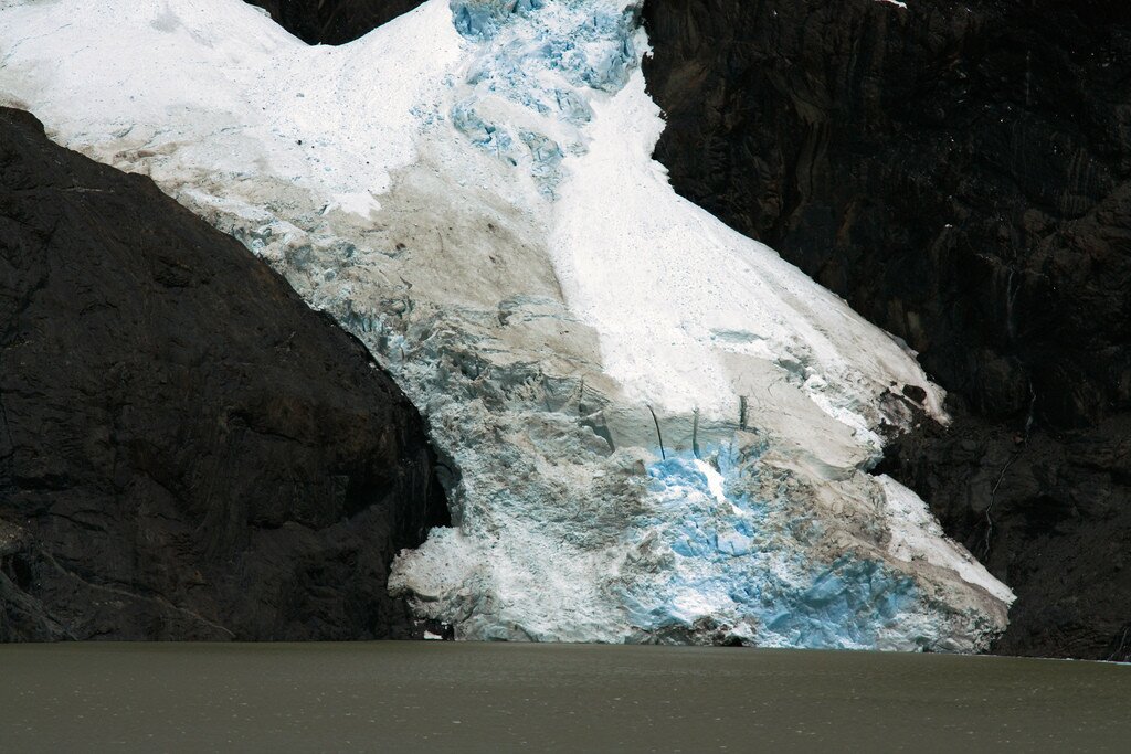 Glacier Los Perros closeup