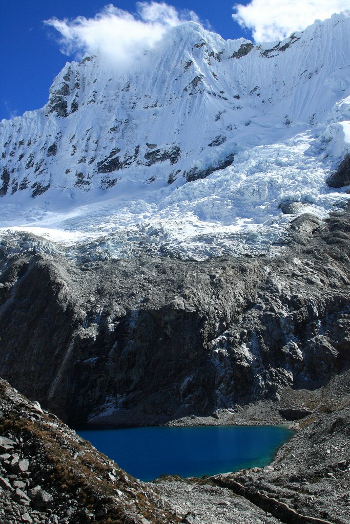 Nevado Chacraraju above Laguna 69