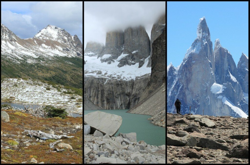 Patagonian landscapes, mountains, and glaciers